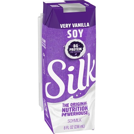 SILK Silk Aseptic Soy Very Vanilla 8 fl. oz., PK18 136466